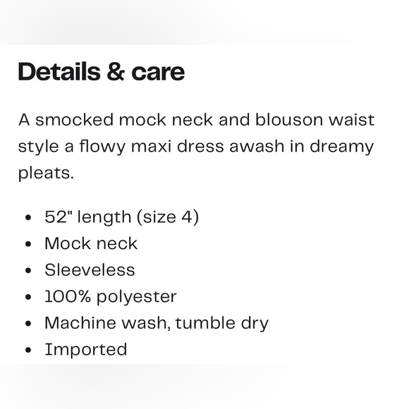 Nanette Nanette Lepore Women's Smocked High Neck Pleated Maxi Dress Size 8 - Picture 9 of 11